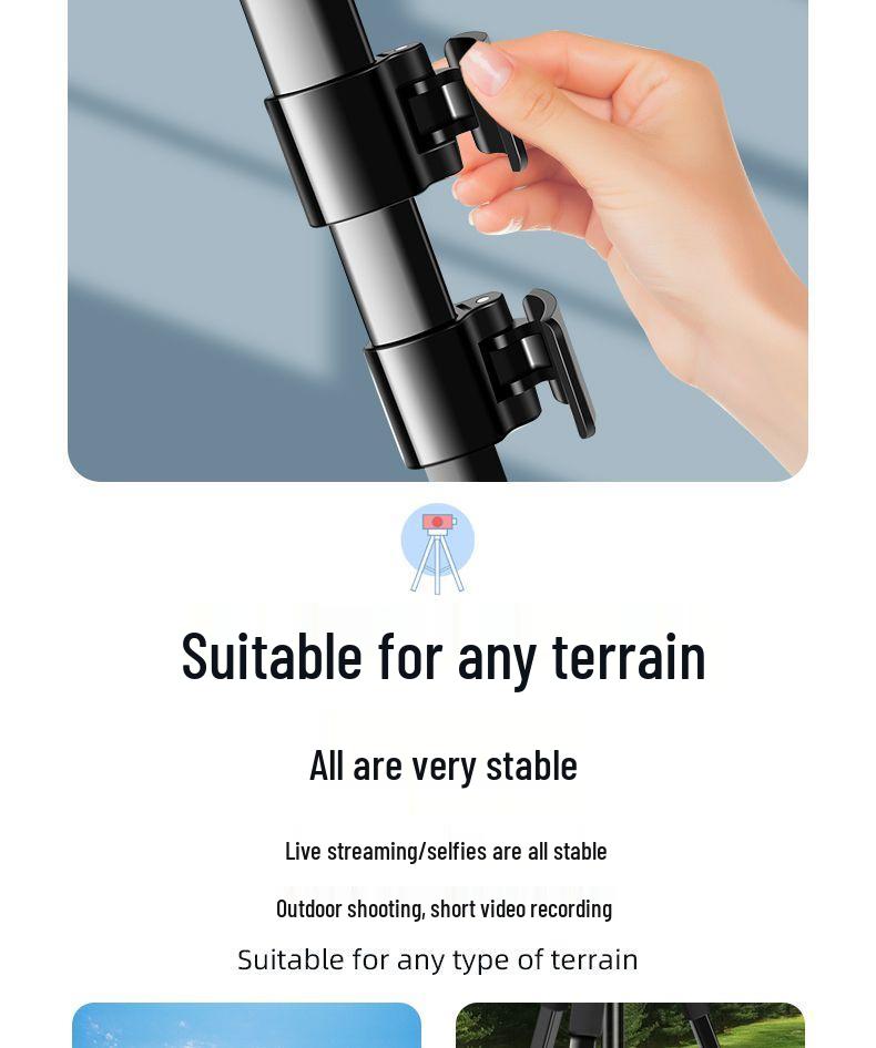 Универсальный уличный штатив с заполняющим светом для мобильных и зеркальных камер