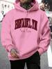 Brooklyn New York Printed Sweatshirt Men Harajuku Comfortable Hooded Fashion Soft Hoodies Autumn Fleece Warm Clothes