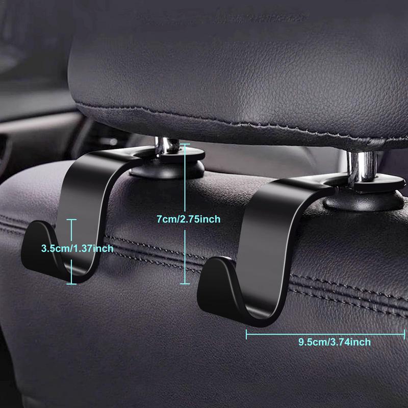 Автомобильные крючки Органайзеры и хранение Автомобильный крючок на спинку подголовника сиденья 10x крючок для автомобильных аксессуаров Сумки Кошельки Рюкзаки Пакеты для продуктов