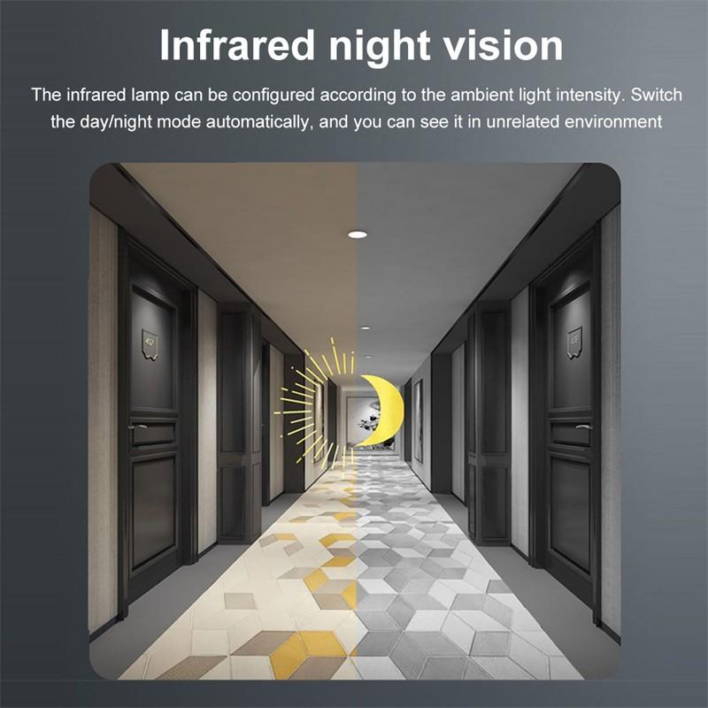 M8 Умный визуальный дверной звонок, двусторонний домофон, инфракрасная система ночного видения, удаленный мониторинг, система безопасности