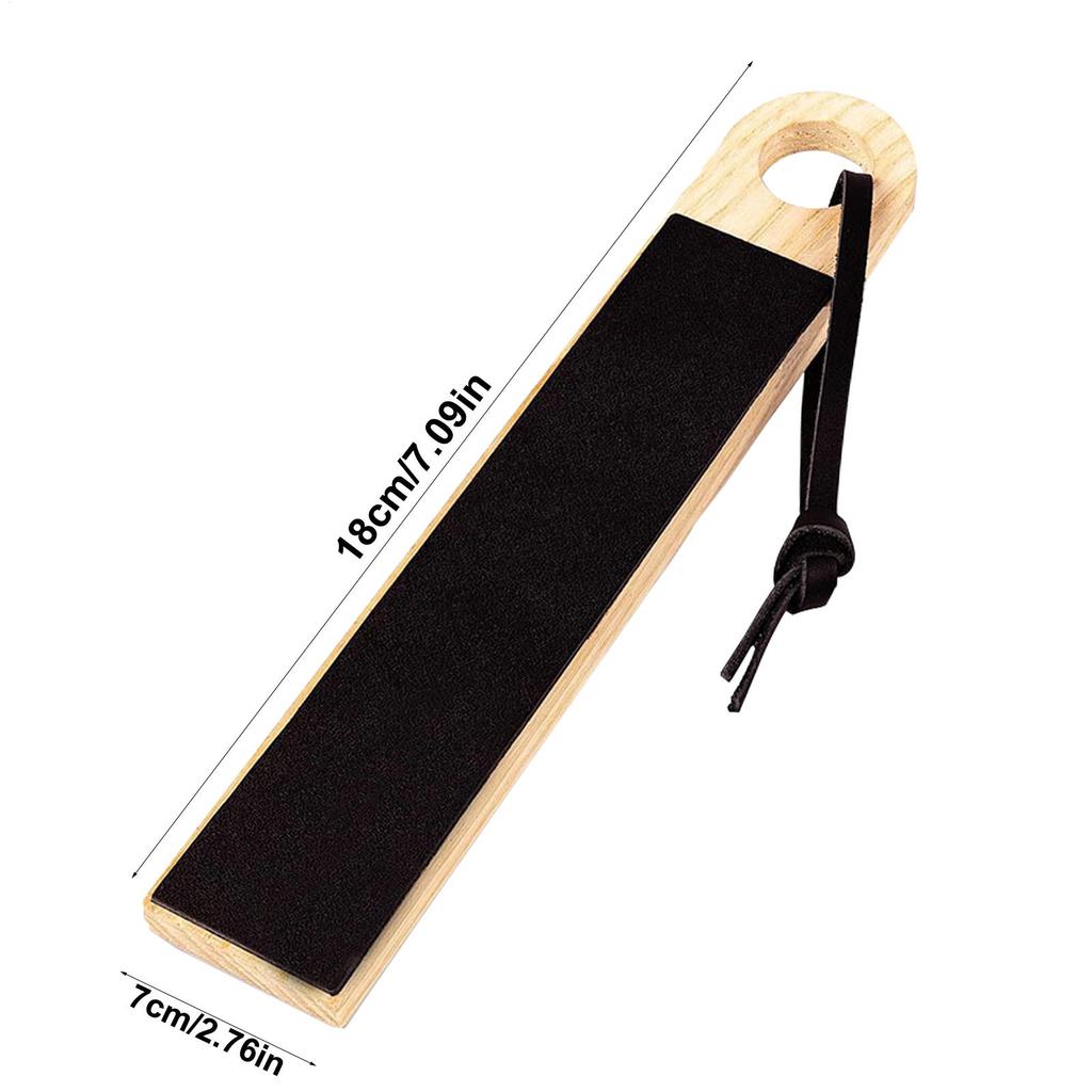 Кожаный ремень для правки Двусторонний кухонный точильный камень PU кожа Набор для заточки стамесок с полировальной пастой Для дома и кухни