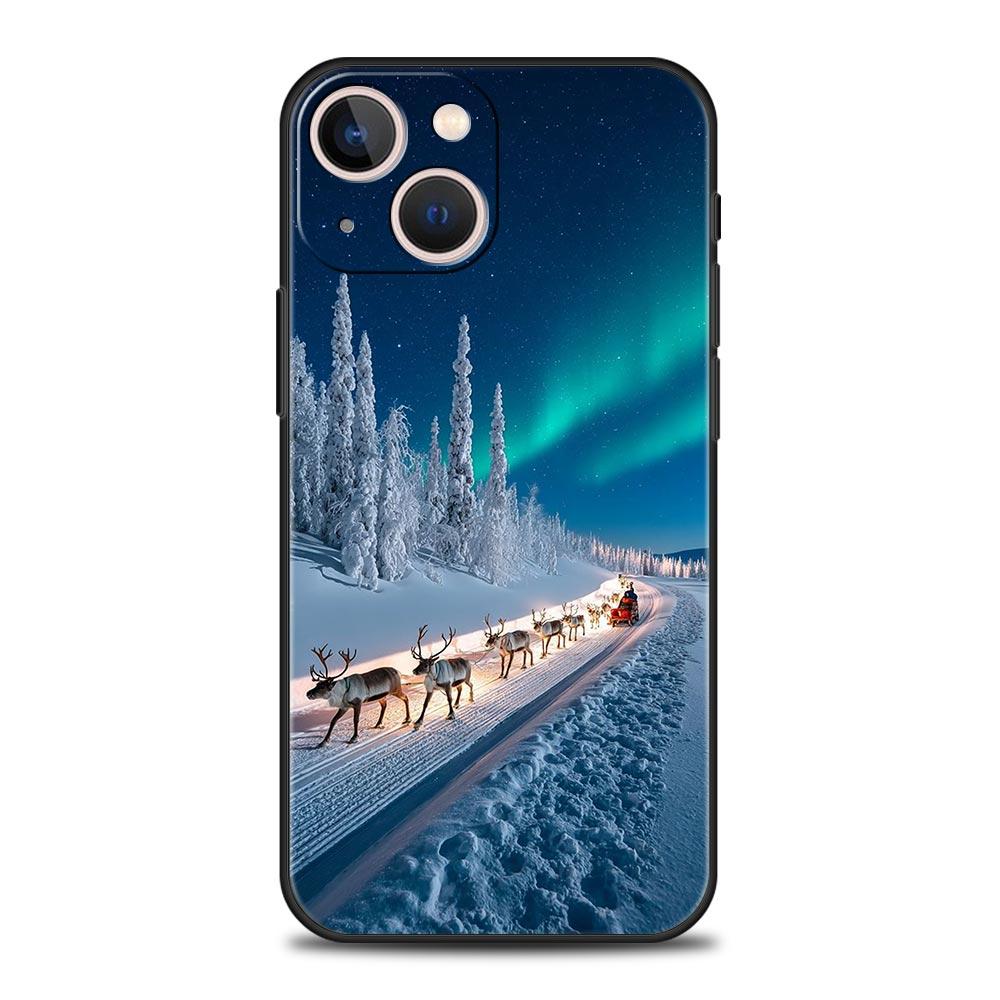 Снежный пейзаж Антарктиды Чехол для телефона Для iPhone 17 Air 16 Plus 13 15 14 12 11 Pro MAX 7 8 SE Мягкий ТПУ Ударопрочный Чехол Funda