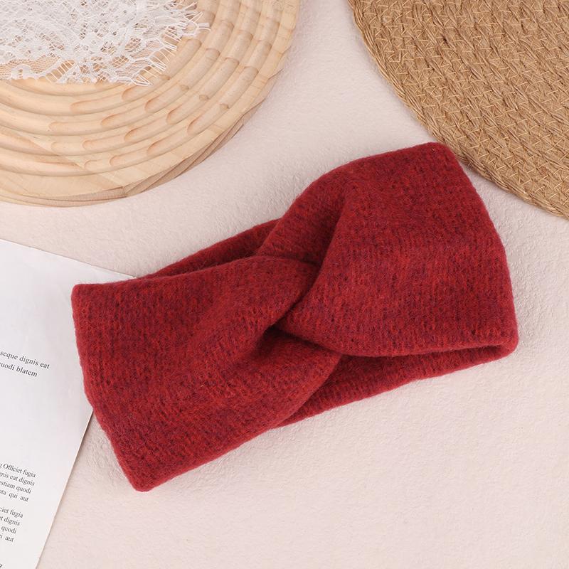 Повязки на голову крест-накрест, вязаные, широкие, теплые, скрученные, эластичные, зимние, утепленные, мягкие, эластичные, тюрбаны для женщин и девочек