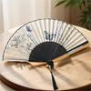 Ретро Складной Веер-Бабочка Портативный Веер для Танцев Веер для Искусства и Ремесел Ручной Веер Для Свадебной Вечеринки