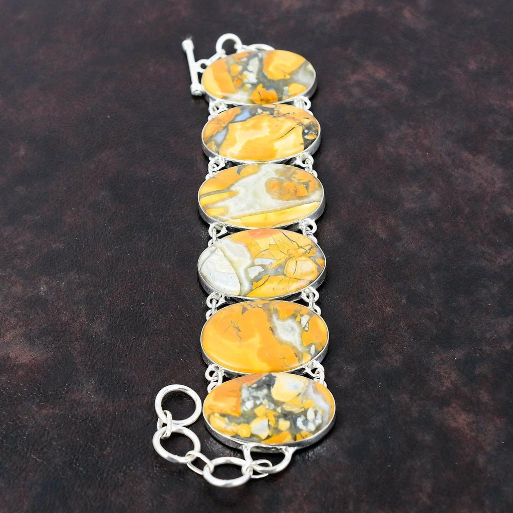 Браслет из яшмы Малигано, новый браслет ручной работы, браслет из стерлингового серебра 925 пробы, ювелирные изделия из драгоценных камней, регулируемый браслет-цепочка, подарок для невесты