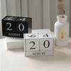 MDF Building Blocks Calendar Eternal Blocks Cube Calendar Wooden Perpetual Calendar  Office