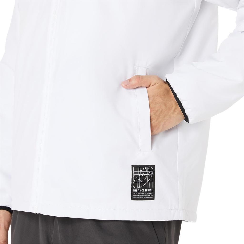 Asics Тренировочная одежда Куртка-ветровка с подкладкой Унисекс Размер 100 XS 2031F178, Взрослый, (Бриллиантовый белый),