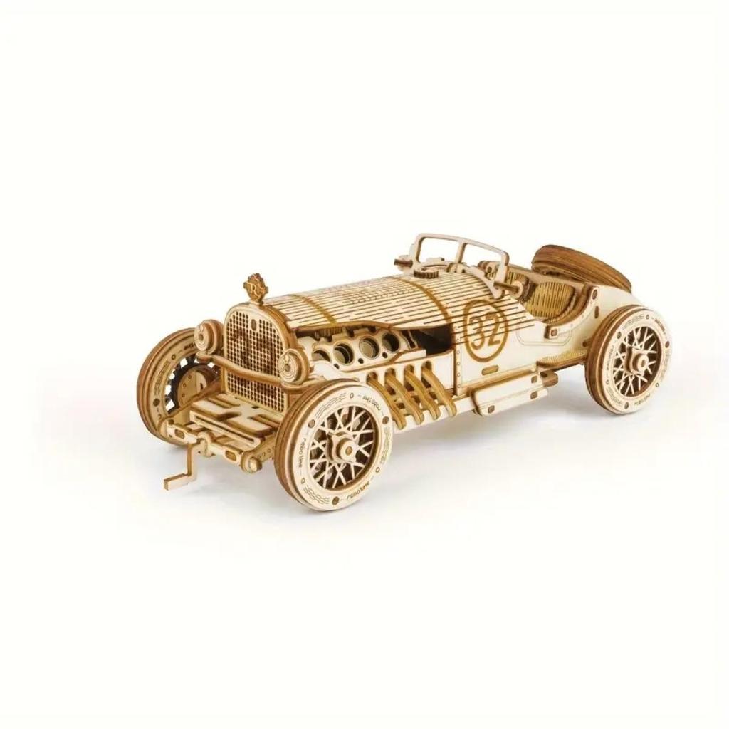 ROKR Grand Prix Car Scale Model 3D Wooden Puzzle MC401