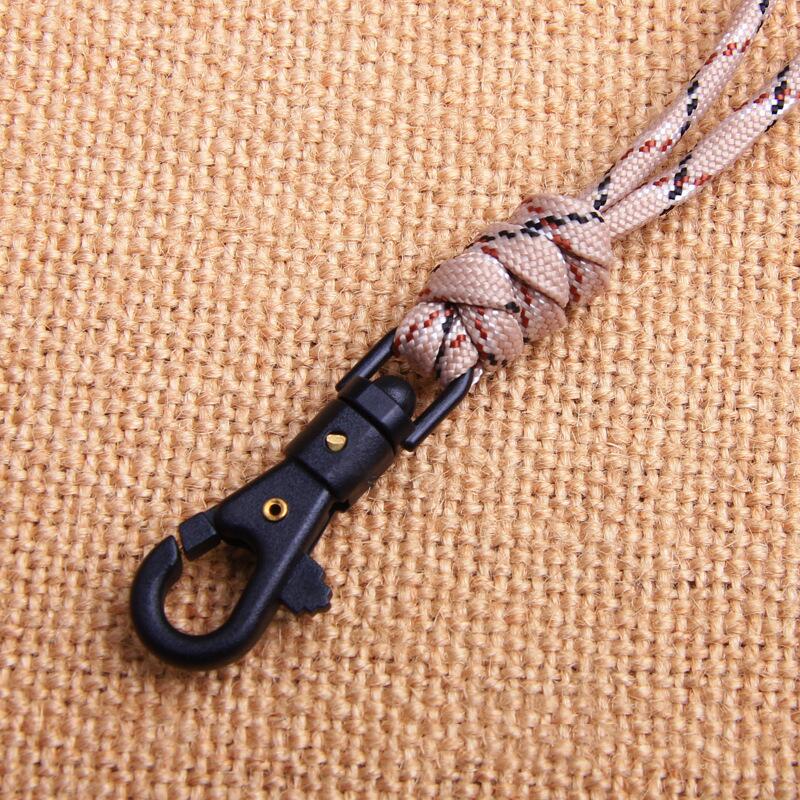 1PC Keychain Paracord Military Braided Nylon Lanyard With Plastic Buckle High Strength Parachute Cord Camping Equipment Kit