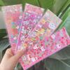 Korean Popular Laser Sticker Goo Card Decorative Material DIY Sticker PET Transparent Bottom Waterproof Sticker