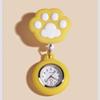 Cat Paw Retractable Watch Brooch Cute Doctor Badge Reel Women Nurse Pocket Watches