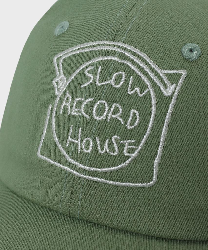 SLOW RECORD HOUSE Кепка-водолазка из хлопка Record_Зеленый