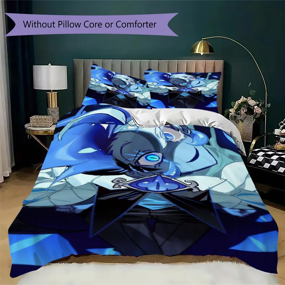 Shadow Milk Cookie Pattern Bedding uilt Set uilt Cover Pillowcase Home Decoration Birthday Gift (1 * duvet cover + 2 * pillowcase without core)150