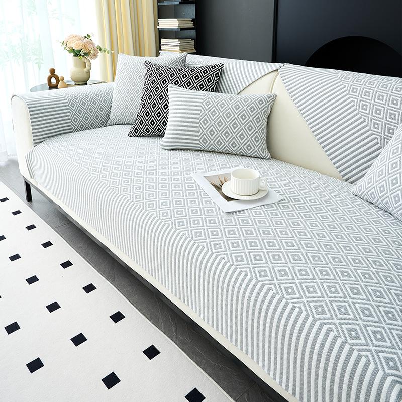 Premium Sofa Cushion New Four-Season Universal Straight Row Seat Cushion Fixed Non-Slip Sofa Cover Cloth Towel