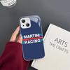 Закаленное стекло MartiniES Racing для iPhone 14 13 12 11 Pro Mini XS MAX 14Plus X XS XR Чехлы