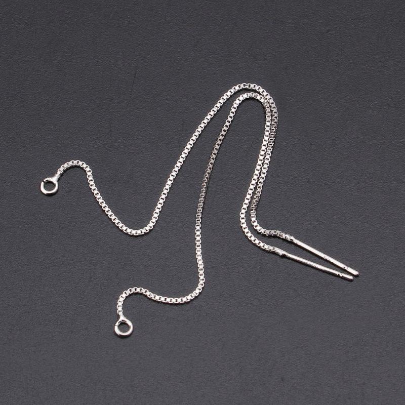 S925 Серебро DIY Ушная проволока с кольцом для прыжков Висячие серьги Изготовление ювелирных изделий