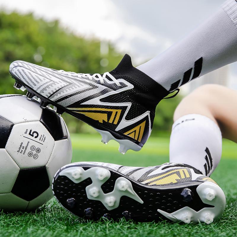 Футбольные бутсы мужские футбольные бутсы для игры на траве на открытом воздухе нескользящие профессиональные высокие тренировочные спортивные теннисные бутсы мужские
