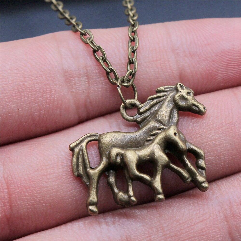 Horse Head And Horseshoe Necklace Jewelry Making Supplies Vintage Fashion Jewelry On The Neck