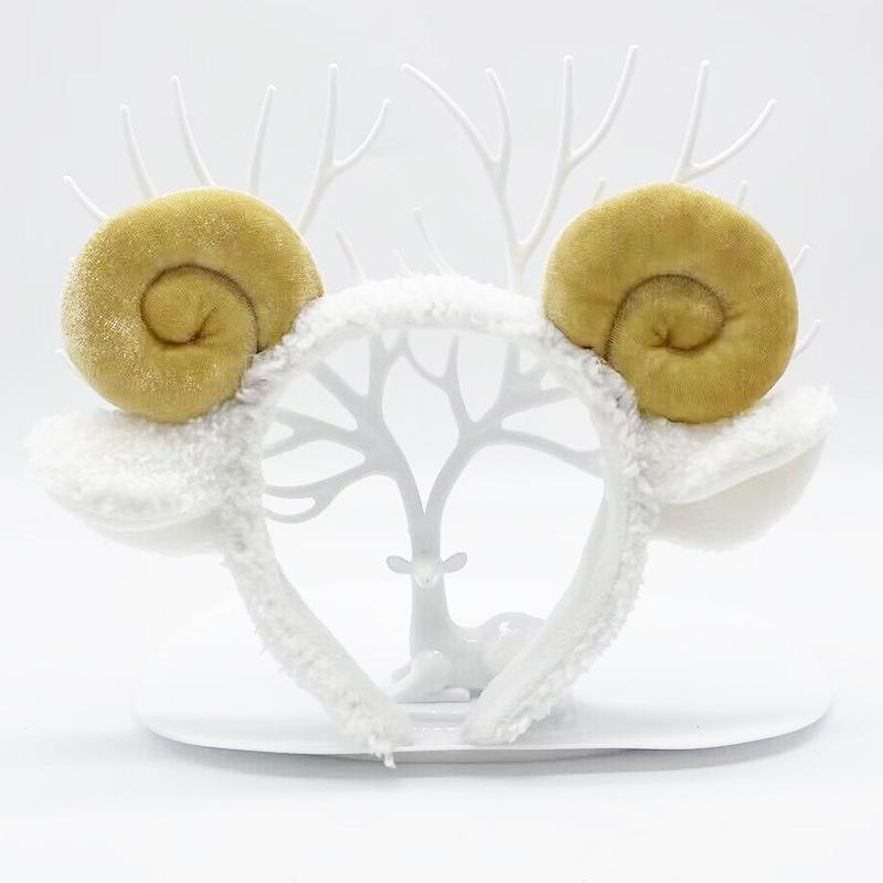 Christmas Reindeer Antler Headband: Plush, Fairy Mori Style for Kids & Adults