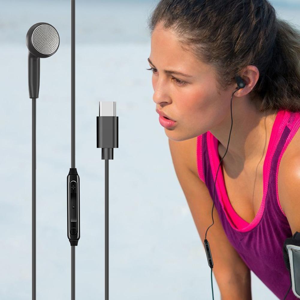 3.5mm/Type-c Wired Earbuds in Ear HiFi Stereo Headphones Single Side Earphone Mono Earbuds Single Earphone for Phone MP3 Players