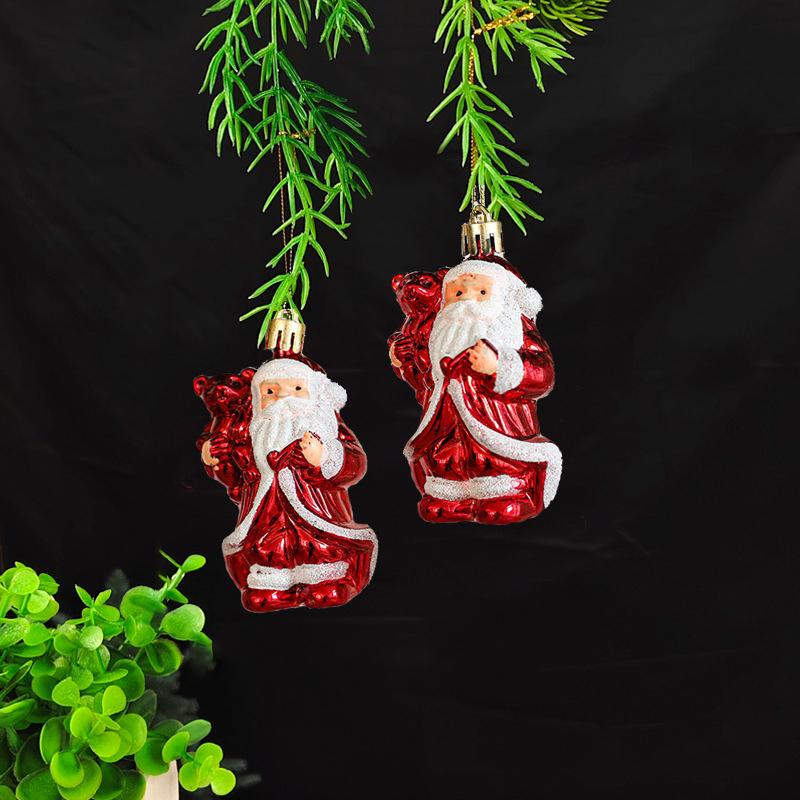 2 шт. Дед Мороз Детские подарки Рождественское подвесное украшение Товары для вечеринки Рождественские шары Фестиваль Доступно несколько вариантов