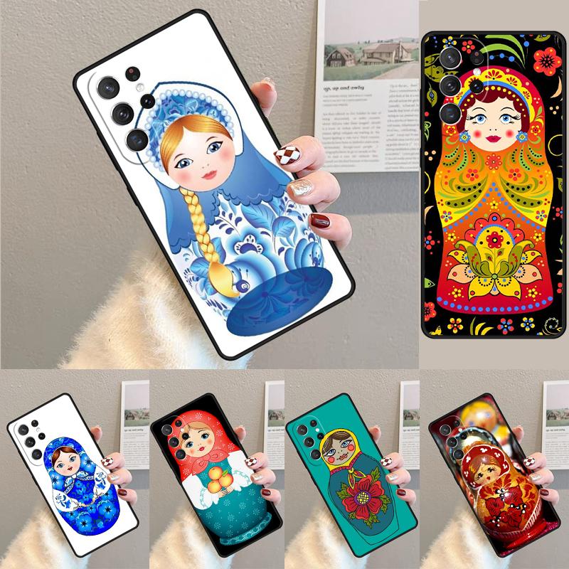 Чехол из ТПУ для телефона с матрешками для Samsung Galaxy note 10 pro S26 S25 S24 S23 S22 Ultra Plus S21 FE S20 Ударопрочный чехол