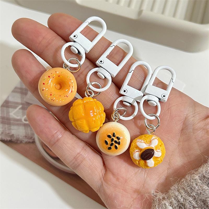 2 шт. забавная новинка, кулон в виде еды, креативная имитация еды, брелок для ключей, автомобильные брелки, изысканный рюкзак, украшения, аксессуары, подарки