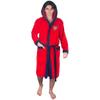 Arsenal FC Mens Crest Fleece Contrast Trim Dressing Gown