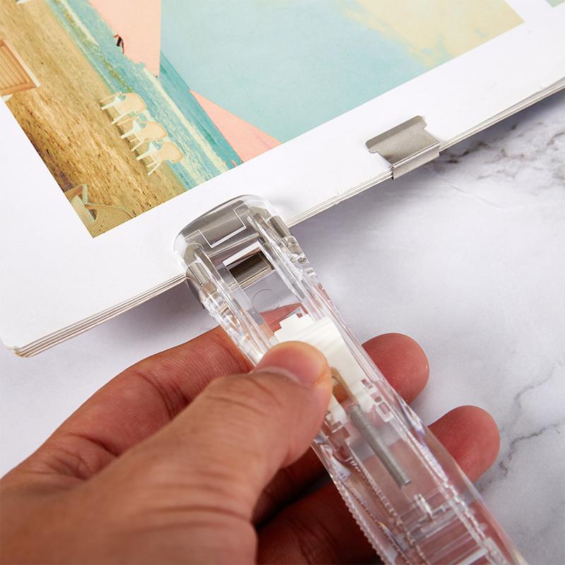 Ручной бумажный клиппер Металлический степлер Скрепки для скрепления документов Канцелярские товары