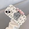 Подходит для чехла для мобильного телефона Apple 14promax IPhone 15/13 Прозрачный силикон 11/12 Полноэкранная подставка в виде собаки 6s