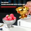 Стальная Чашка для Мороженого Золотая Серебряная Безопасная Салатница с Десертной Миской И Ложкой для Мороженого Кухонный Аксессуар для Дома