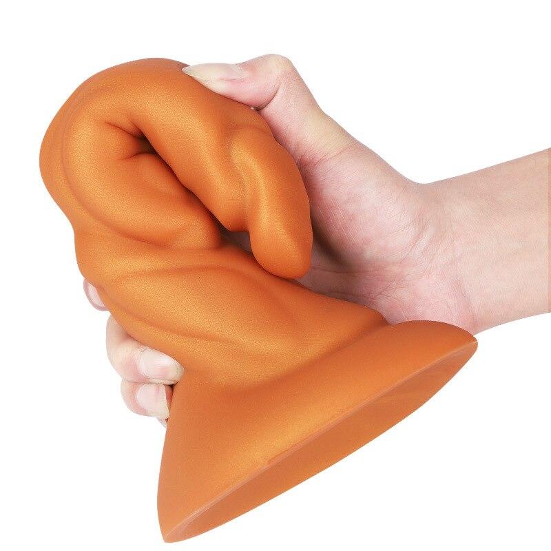 Имитация мягкой анальной пробки, силиконовый анальный расширитель, устройство для мастурбации, секс-игрушки для взрослых, ремешок на пенис, реалистичный фистинг члена