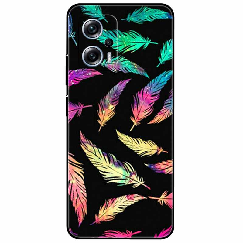 Чехол для Xiaomi Poco X4 GT 6,6'' Кот Волк ТПУ Силикон Мягкий Coque Fundas для Poco X4 GT 5G Чехол Черный Край Милый PocoX4 X 4 GT