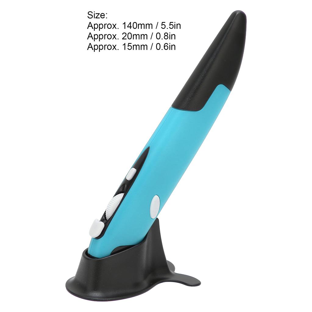 Wireless Optical Pen Mouse Adjustment 800 1200 1600 DPI Small 2.4GHZ USB Wireless Pen Mouse with Low Voltage Alarm