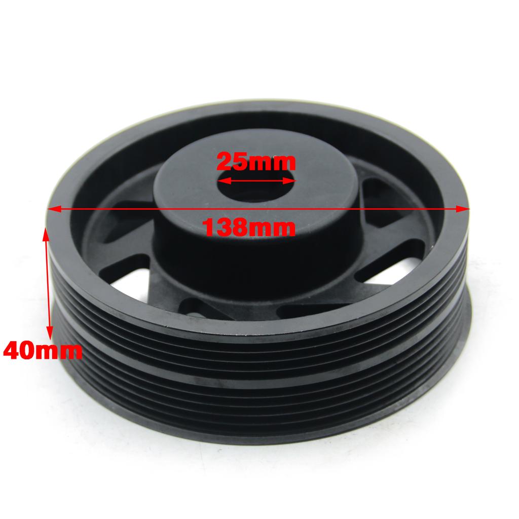Изнашиваемые детали автомобиля, красная/черная заготовка, алюминиевый легкий шкив коленчатого вала, подходит для Subaru Impreza WRX