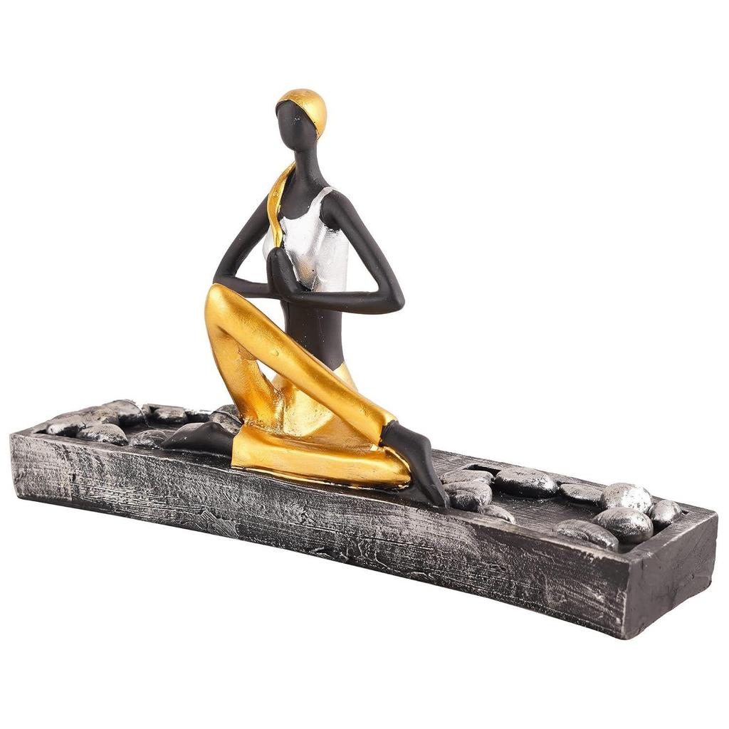 Yoga Lady Home & Office Decor Showpiece