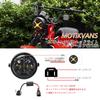 Motikvans For Hunter Cab CT125 LED Headlight Lamp with Housing Bracket High Beam Low