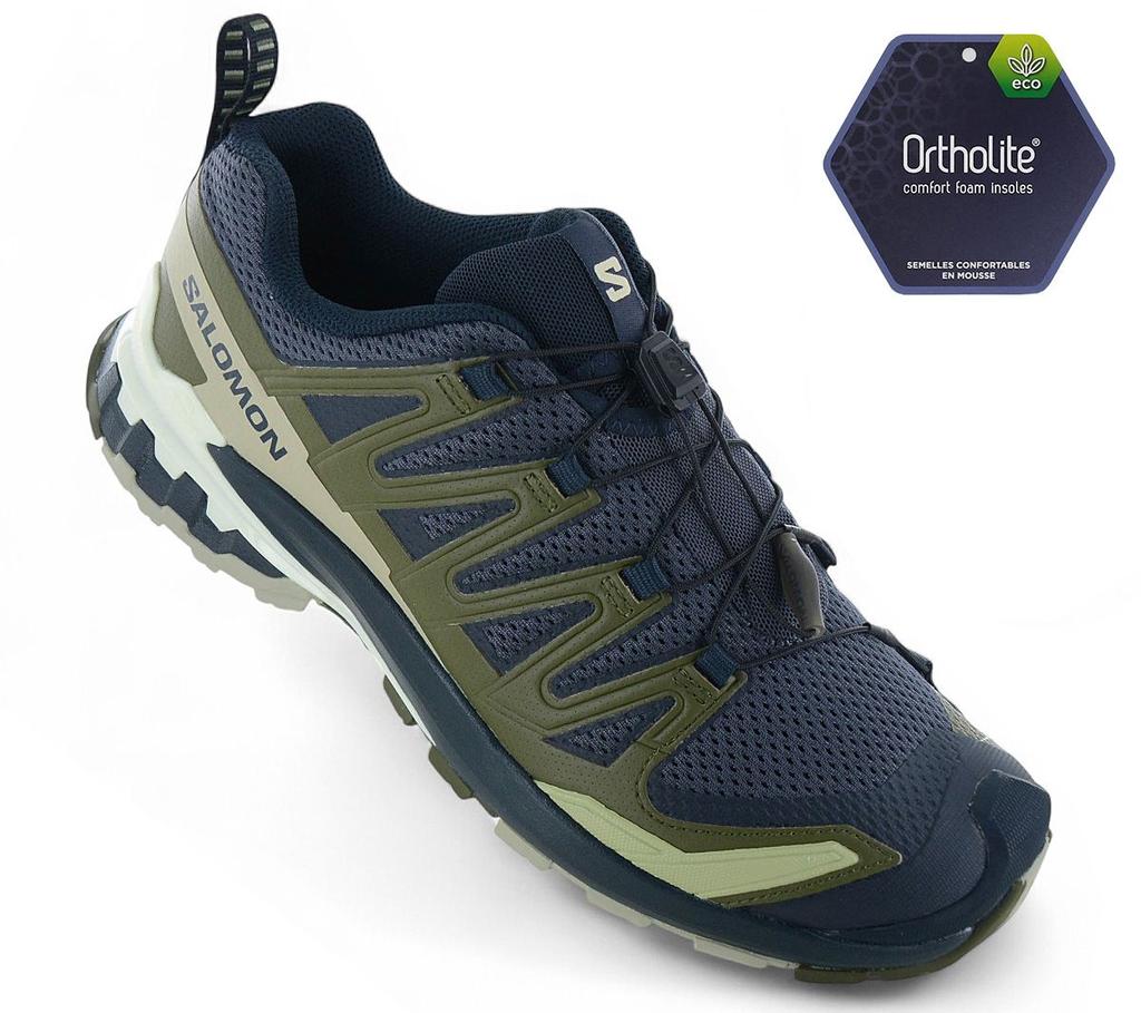 SALOMON XA PRO 3D V9 - Men's Hiking Shoes Trail Running Shoes Blue 474675 ORIGINAL