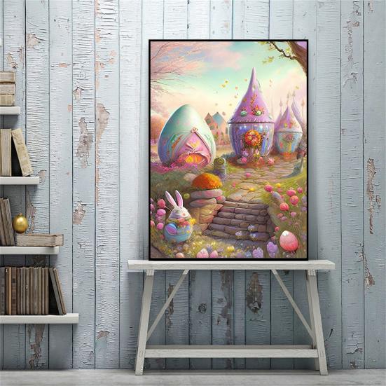 5D Алмазный художественный комплект Поезд Узор Пейзаж Повысьте творческий потенциал Уменьшите стресс с изысканными стразами Вышивка Мозаика Вышивка крестиком Украшение дома