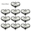 10/20x Шарм-сердце с отверстием DIY Ожерелье для изготовления ювелирных изделий Подарок на День святого Валентина Подвеска в виде большого сердца Ожерелье Бусина Женщина Девушка