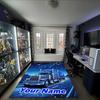 1PC Custom Name Space Truck Journey Theme Floor Mat Ideal for Living Room, Game Rooms, Office, Bedroom,Floor Mat Playful Design