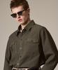 Лайеуэнаэнбиллу Универсальная летняя рубашка-верхняя одежда из габардина оливкового цвета