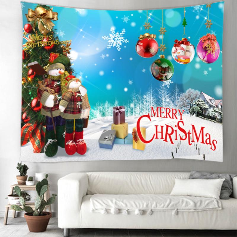 Christmas Holiday Decoration Scene Hanging Cloth Wall Covering Bedroom Decoration Cloth Tapestry