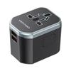 Vention Универсальный дорожный USB-адаптер (C A A) а 3 порта (20 Вт/18 Вт/18 Вт) нуар