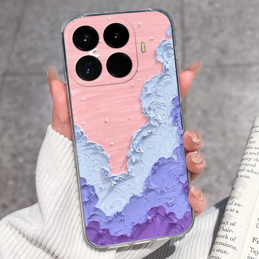 Чехол для телефона Xiaomi 17T 17 Pro 17Max 17 Ultra Для Redmi 17C Redmi17 Милый Мультяшный Бант Легкий Прозрачный ТПУ Бампер Корпус с Защитой от Царапин