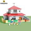 Keeppley Classic Anime Cartoon Crayon Shin-chan Street View Building Blocks House Cat Bus Xiaoxin's Room Bricks Sets  Kids Toys