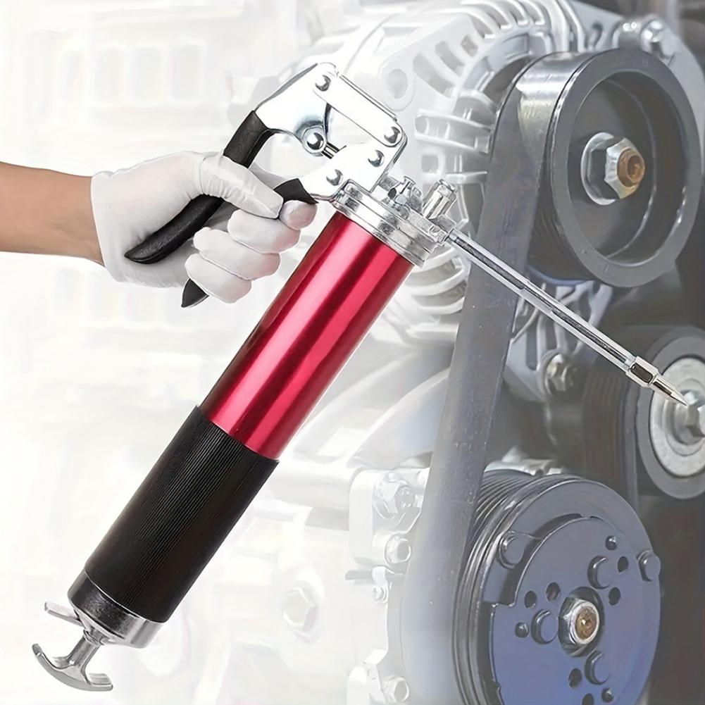 Greasing Injection 6000-7000 PSI with Flexible Hose Heavy Duty Pistol Grip Grease Gun for Car Truck Forklift Excavator Bulldozer
