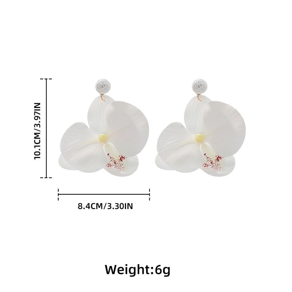 Simulated Flower Flower Earrings Korean Style Flower Drop Earrings Wedding