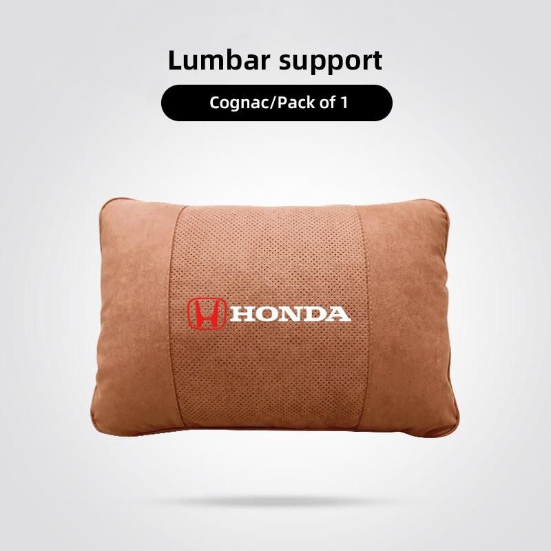 rlbn5 Car Headrest Neck Pillow & Lumbar Support Cushion Auto Interior For Honda CR-V Accord Civic HR-V Pilot Odyssey Fit Jazz Vezel