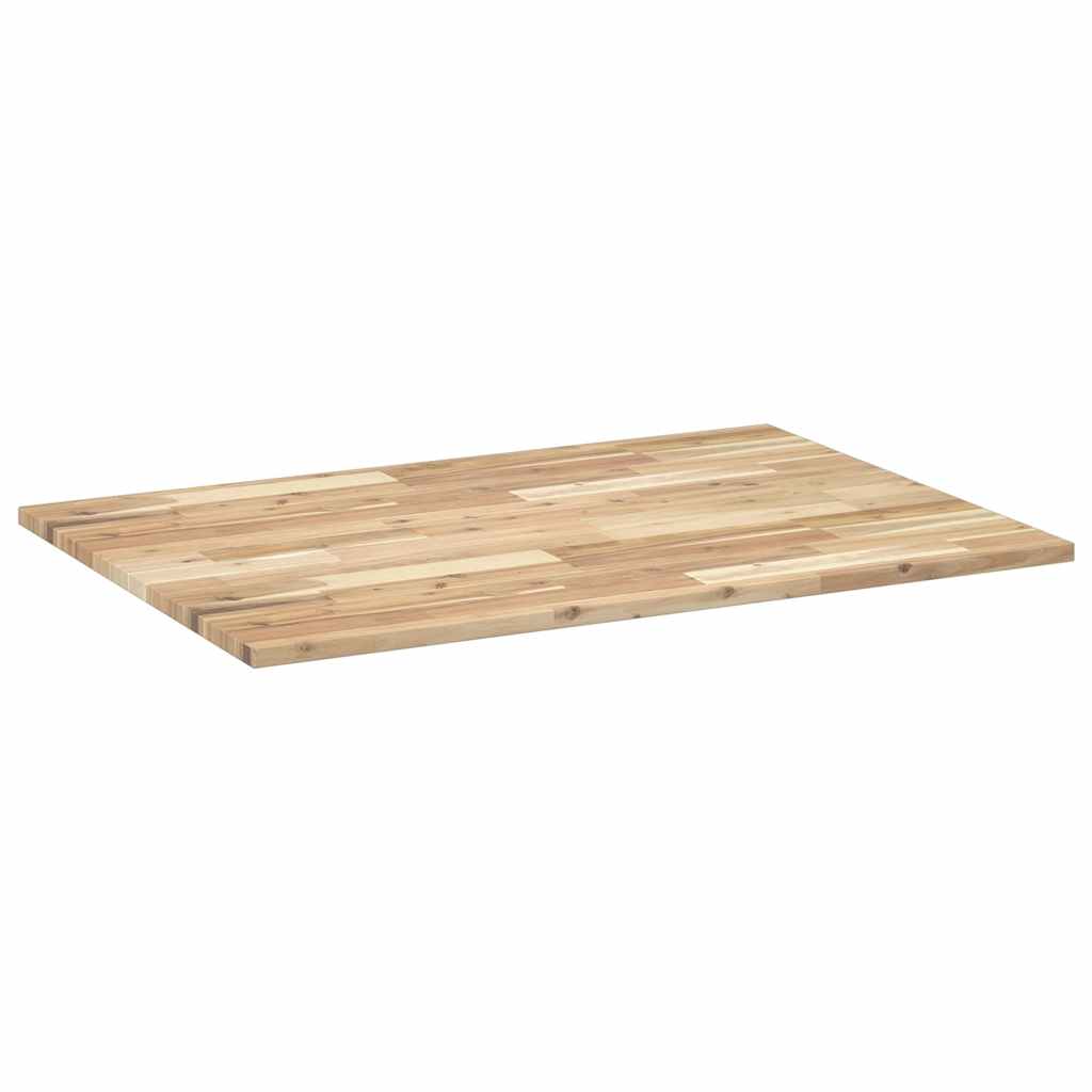 vidaXL Schreibtischplatte Unbehandelt 80x70x2 cm Massivholz Akazie